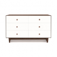 Commode Merlin Rhea 6 tiroirs - Noyer